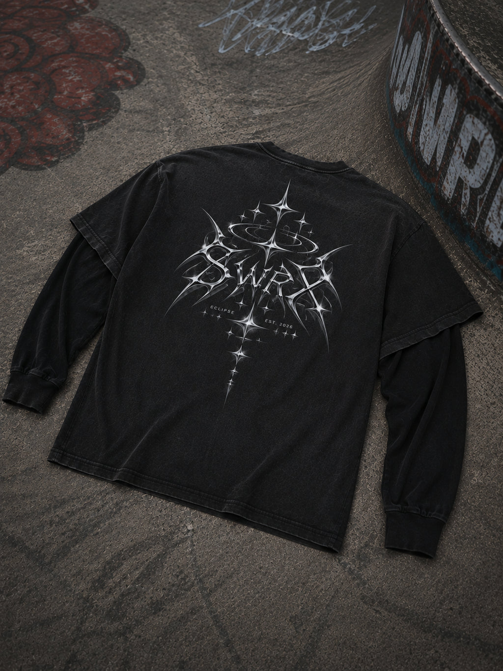 ECLIPSE - 2 piece oversized T-shirt