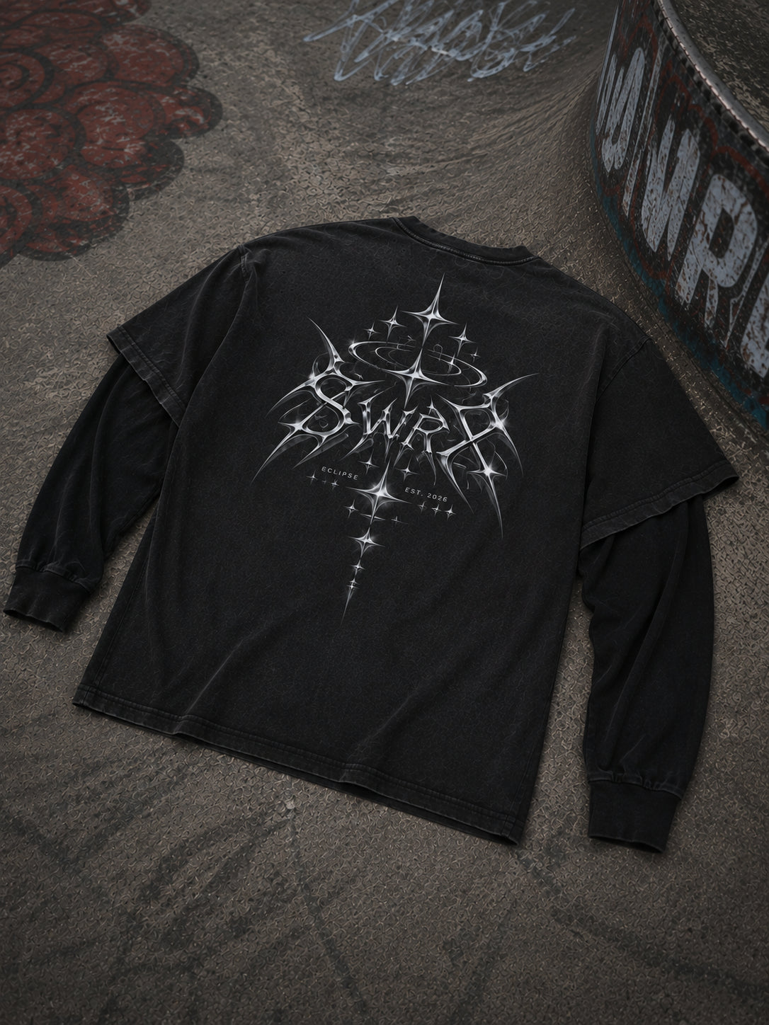 ECLIPSE - 2 piece oversized T-shirt