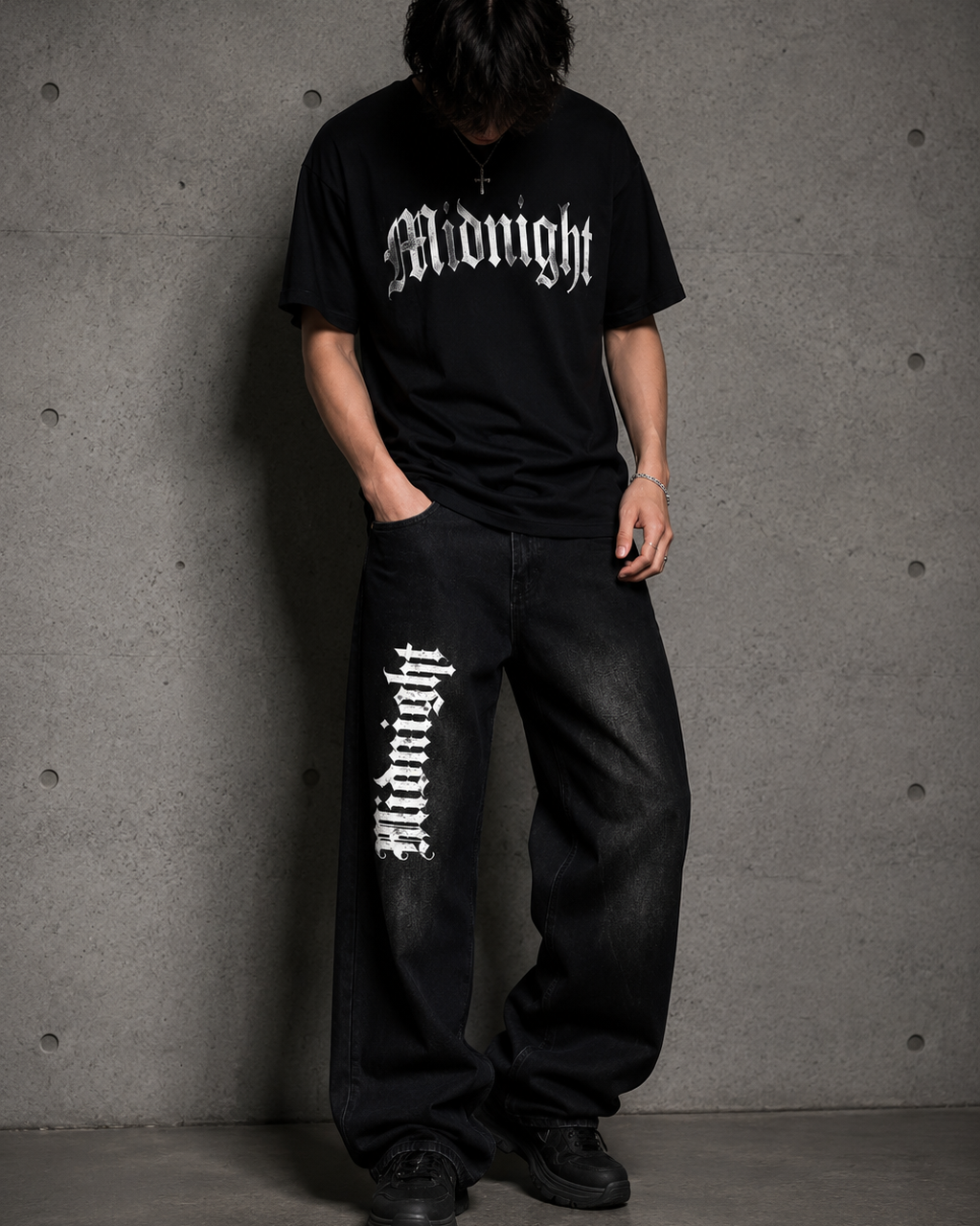 MIDNIGHT Vintage Wide-Leg Jeans – Baggy Y2K