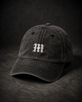 MIDNIGHT Vintage Washed Embroidered Cap – Cotton Streetwear Hat