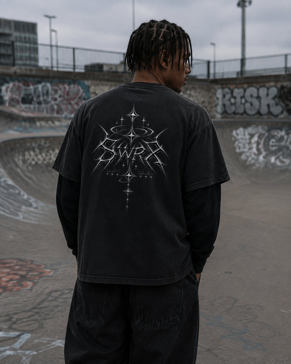 ECLIPSE - 2 piece oversized T-shirt