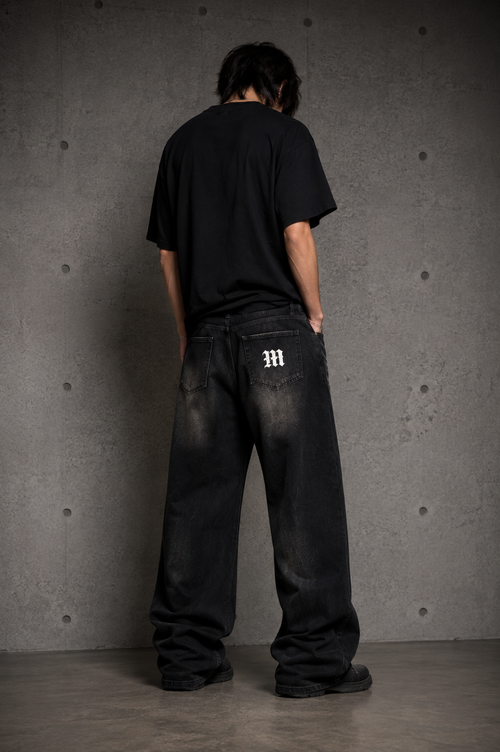 MIDNIGHT Vintage Wide-Leg Jeans – Baggy Y2K