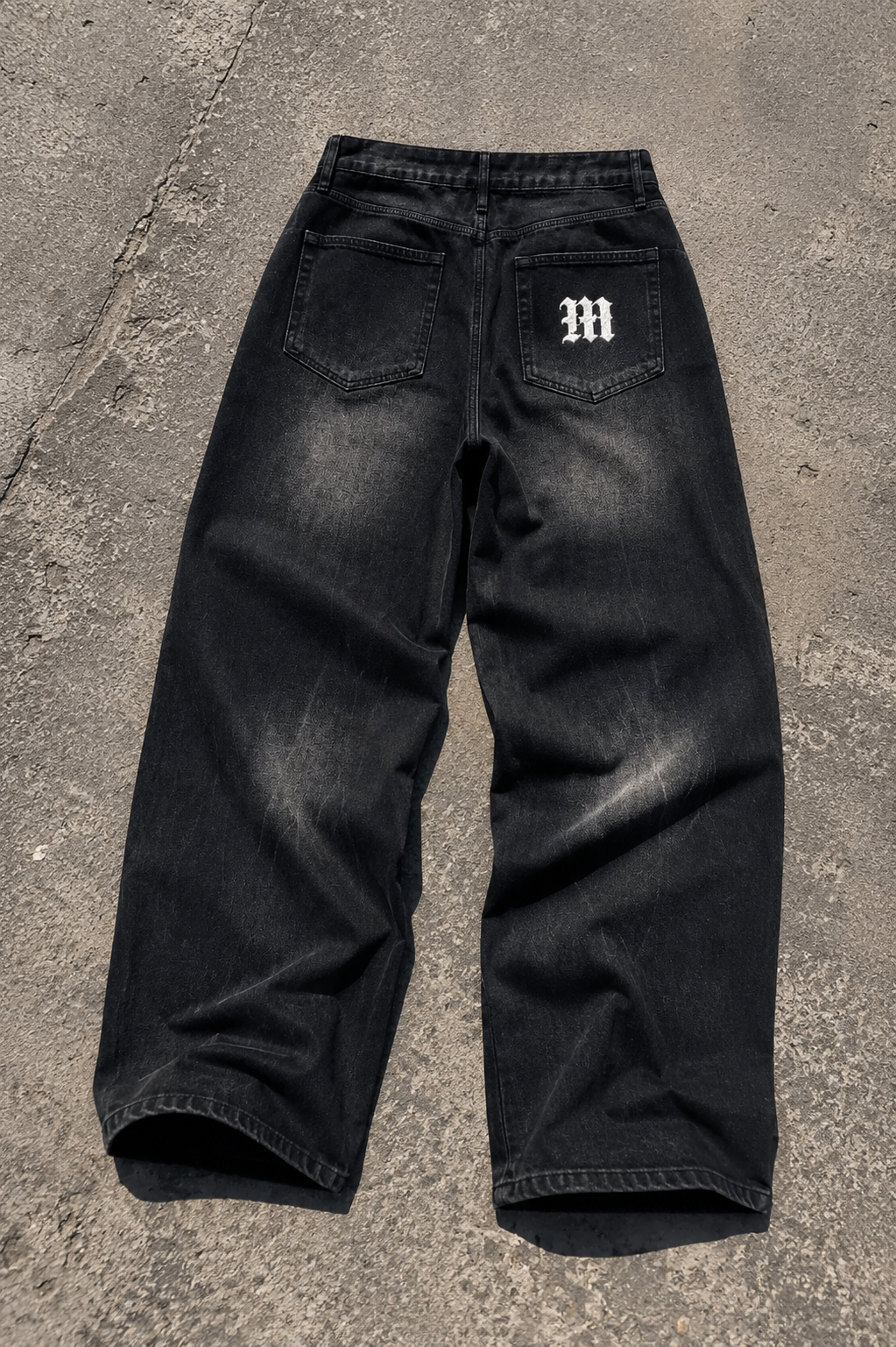 MIDNIGHT Vintage Wide-Leg Jeans – Baggy Y2K