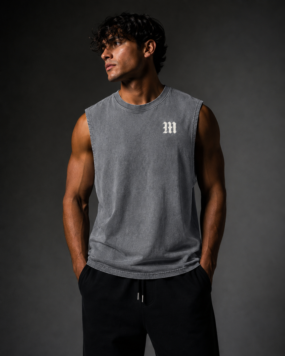 MIDNIGHT Snow-Washed Tank Top – Vintage Streetwear Vest