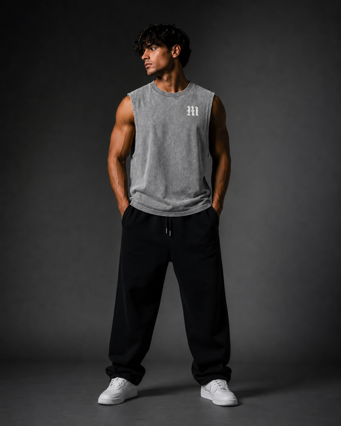MIDNIGHT Snow-Washed Tank Top – Vintage Streetwear Vest