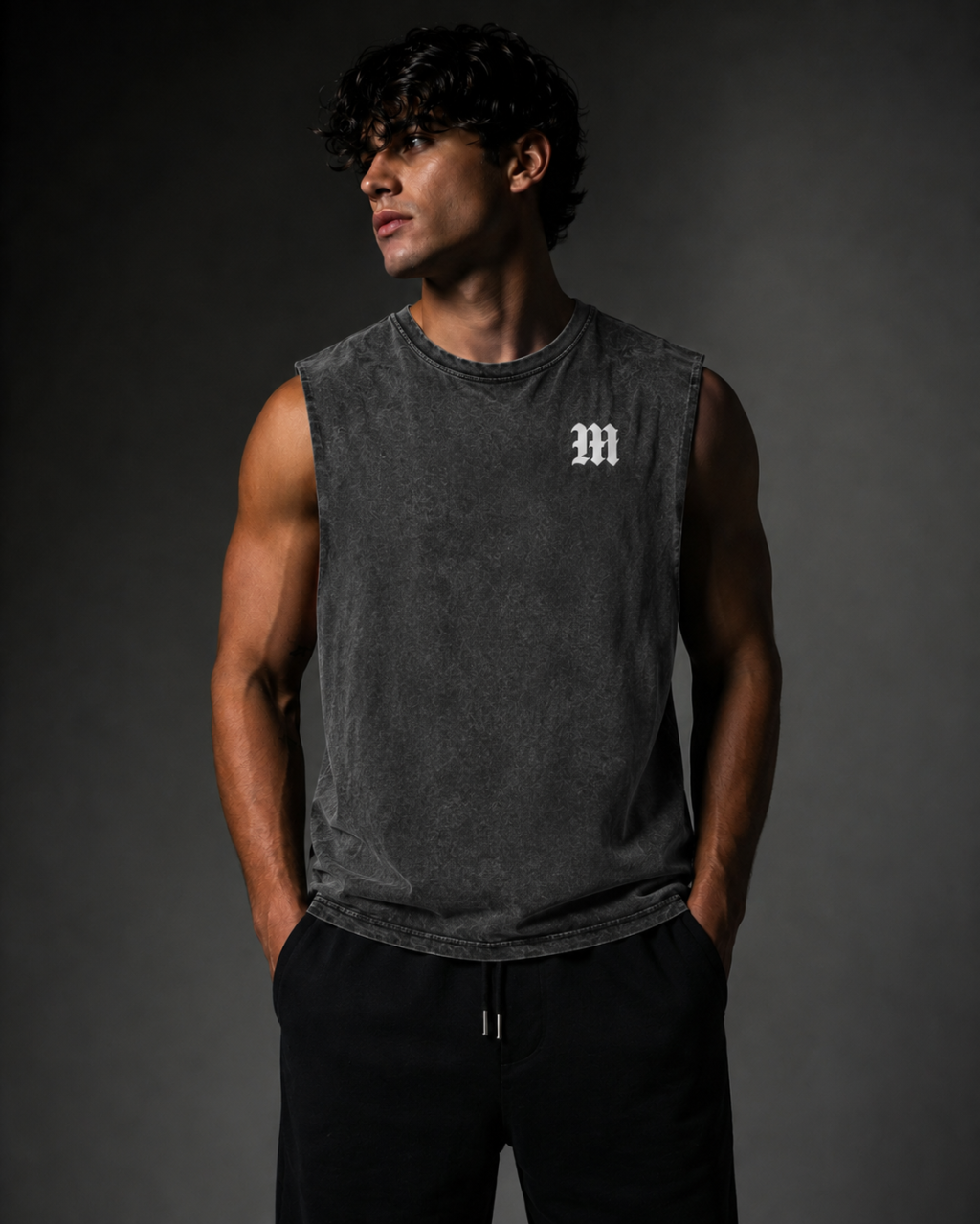 MIDNIGHT Snow-Washed Tank Top – Vintage Streetwear Vest