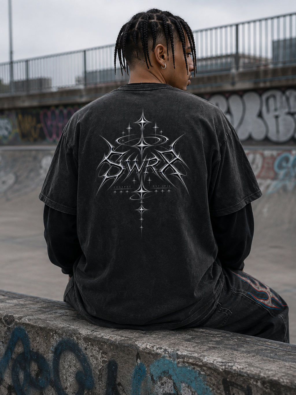 ECLIPSE - 2 piece oversized T-shirt