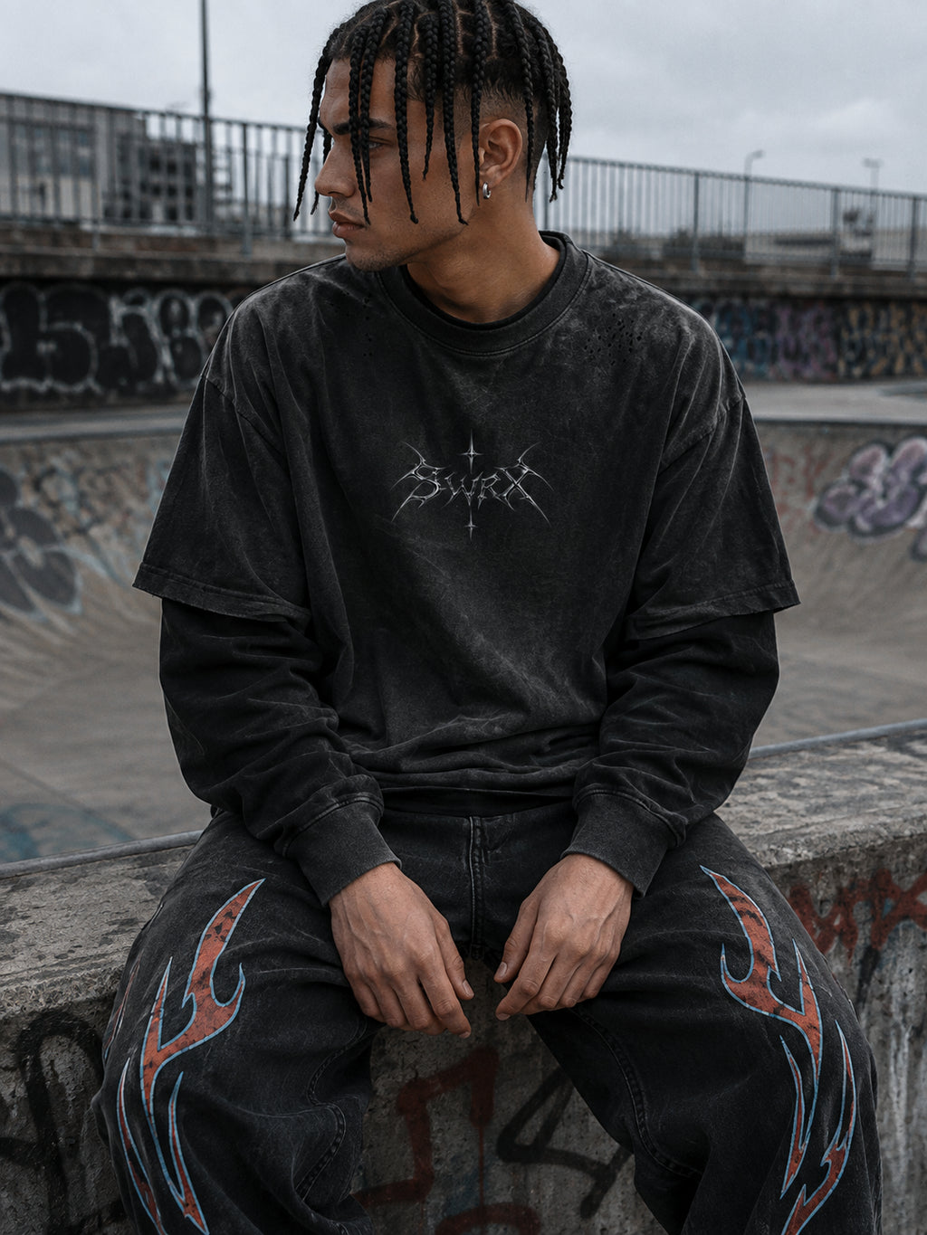 ECLIPSE - 2 piece oversized T-shirt