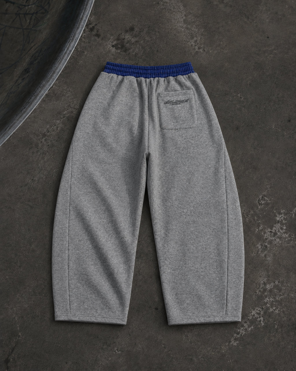 ECLIPSE Plaid-Waist Barrel Joggers – Baggy Streetwear Sweatpants